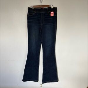 SPANX Pull On Flare Jeans in Midnight Shade‎ NWT Size XL Tall